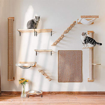 Newly Designed Window Mounted Cat Bed Wood Pet Hammock Cat Bed Wooden Cat Shelf Hammock