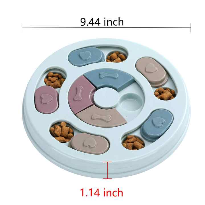 Funny IQ Game Interactive Slow Feeder Chew Dispenser Treat Dog Food Puzzle Toys